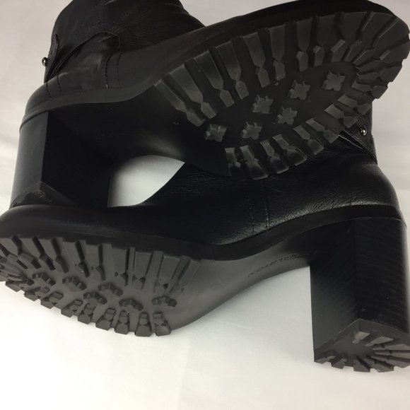 H by Halston Cara Leather Ankle Boots Size 9 W - Picture 5 of 8